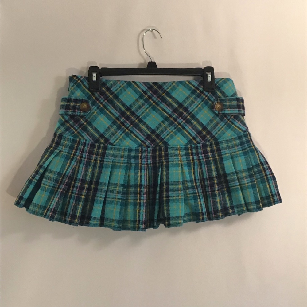 Vintage Tartan Pleated “Schoolgirl” Mini Skirt
